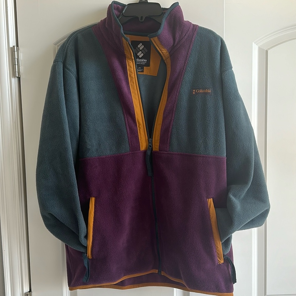 Nwot!Mens Columbia full zip fleece retro